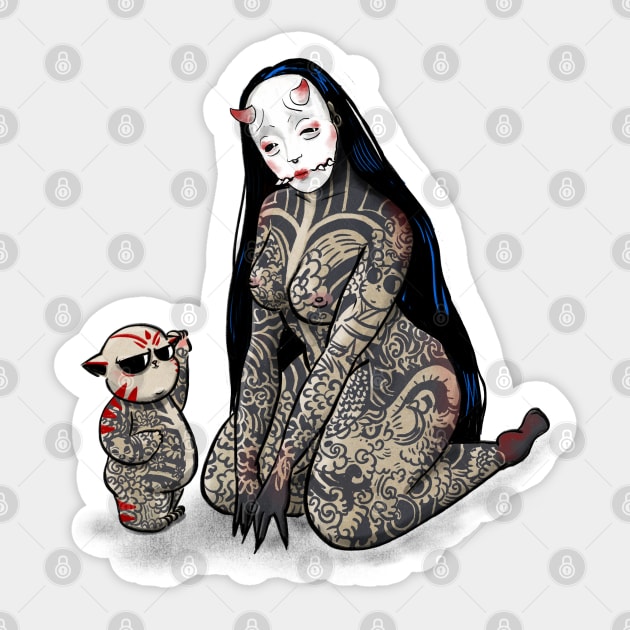 Yokai Sticker by SaraWired